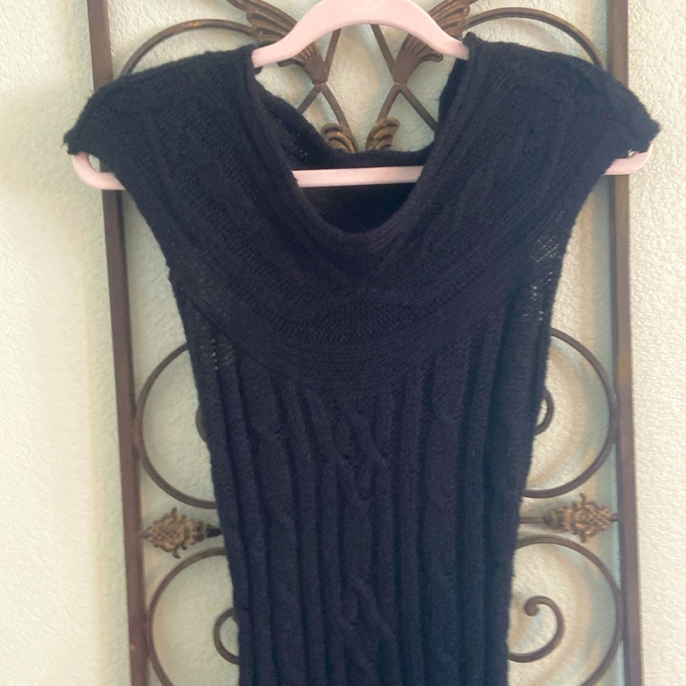 Black sweater dress